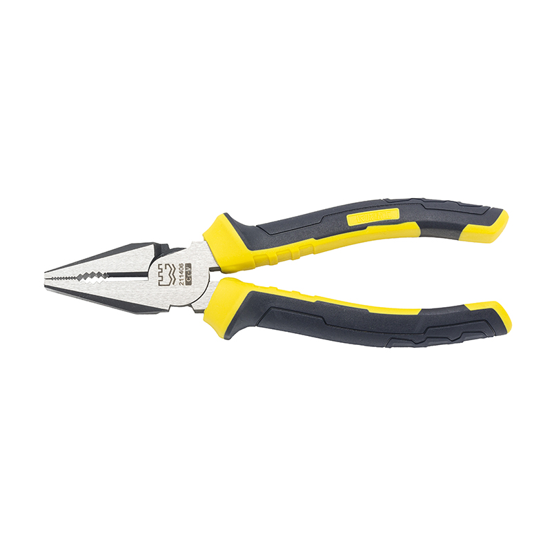 Great Wall Industrial-Grade German-Style Bi-Color Handle Combination Pliers，Labor-Saving