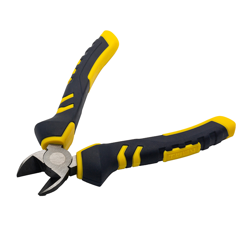 Great Wall Industrial-Grade German-Style Bi-Color Handle Diagonal Cutters Pliers，Labor-Saving